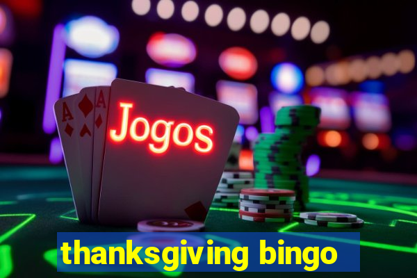 thanksgiving bingo